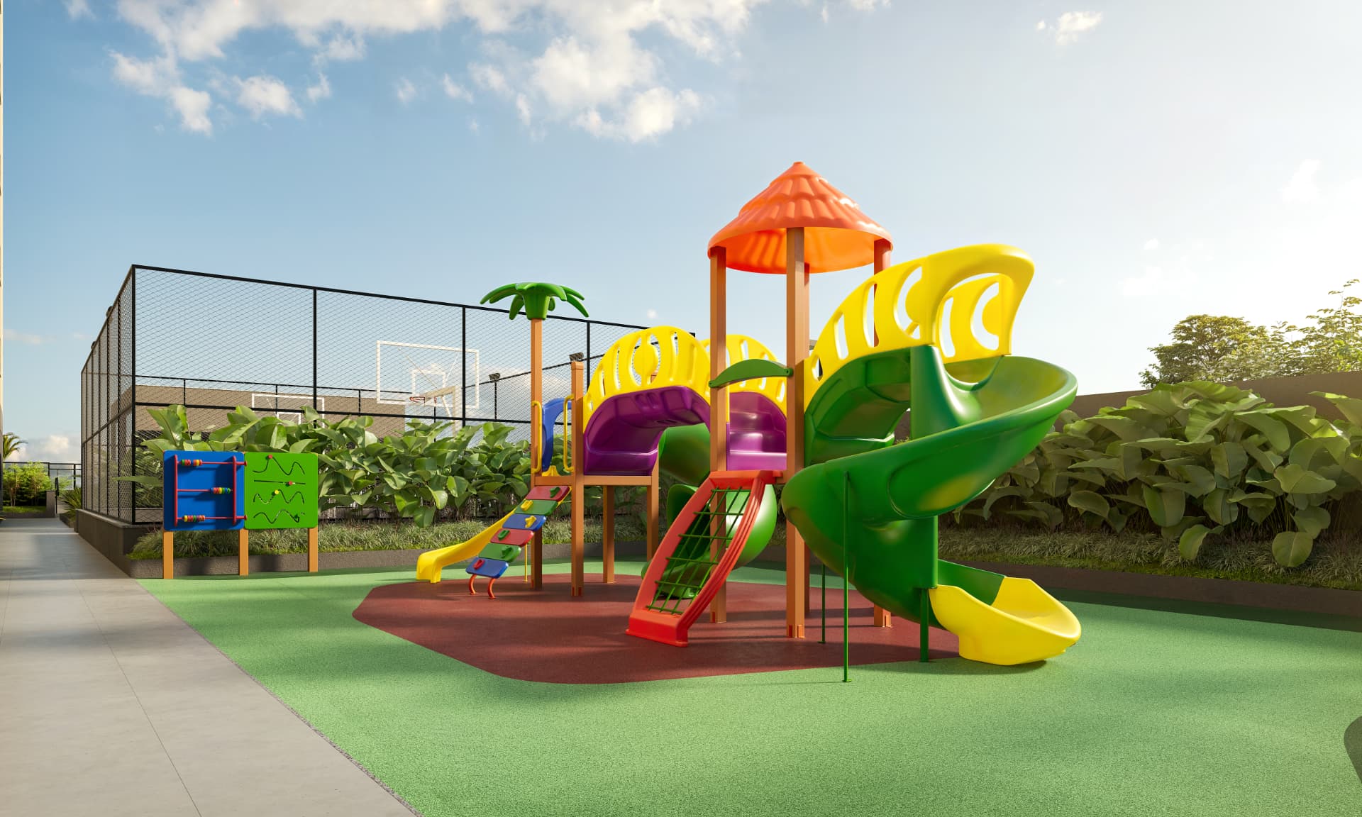 Playground infantil do condomínio